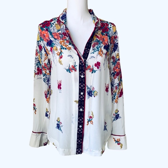 ANTHROPOLOGIE FLOREAT SWEET DREAMS BUTTON DOWN SHIRT - Picture 2 of 16
